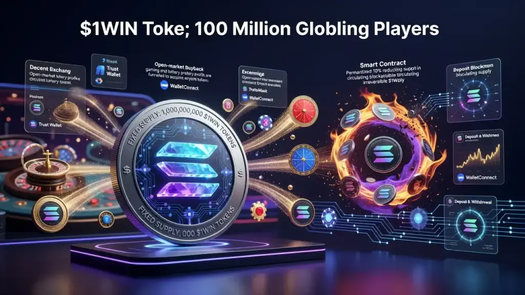 1win Launches $1WIN Token Tying Crypto to Its Gaming Revenue