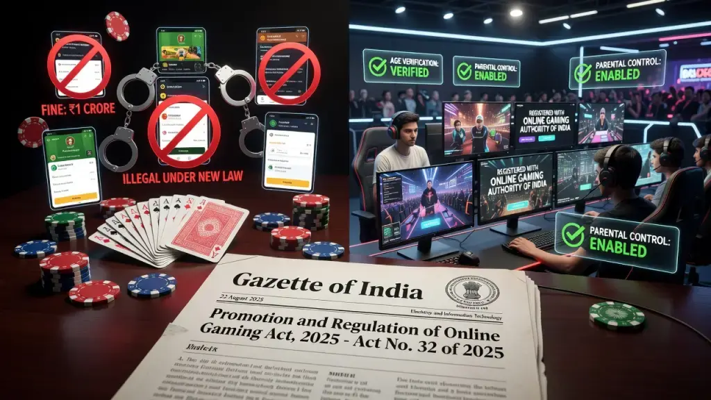 India's New Law Bans Online Money Games, Keeps E-Sports Legal